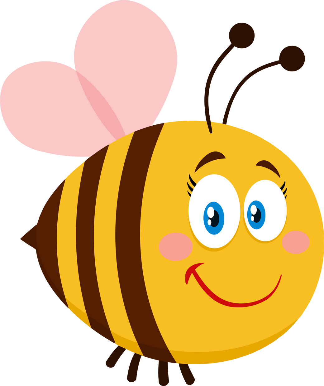 Adorable Smiling Female Bee 